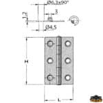 ציר נירוסטה 60X40