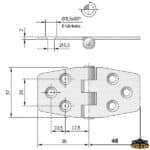 ציר נירוסטה 37X84