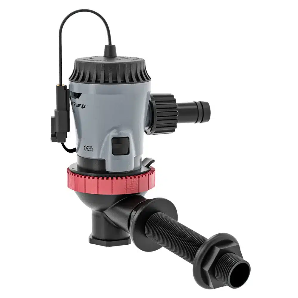 משאבת אוורור Johnson Pump Aqua O2 800GPH מעבר גוף 12V