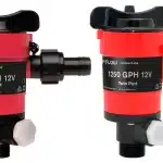 משאבת אוורור לייבוול Johnson 750 גלון/שעה 12V שתי יציאות